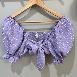 Love and lemons tie front crop